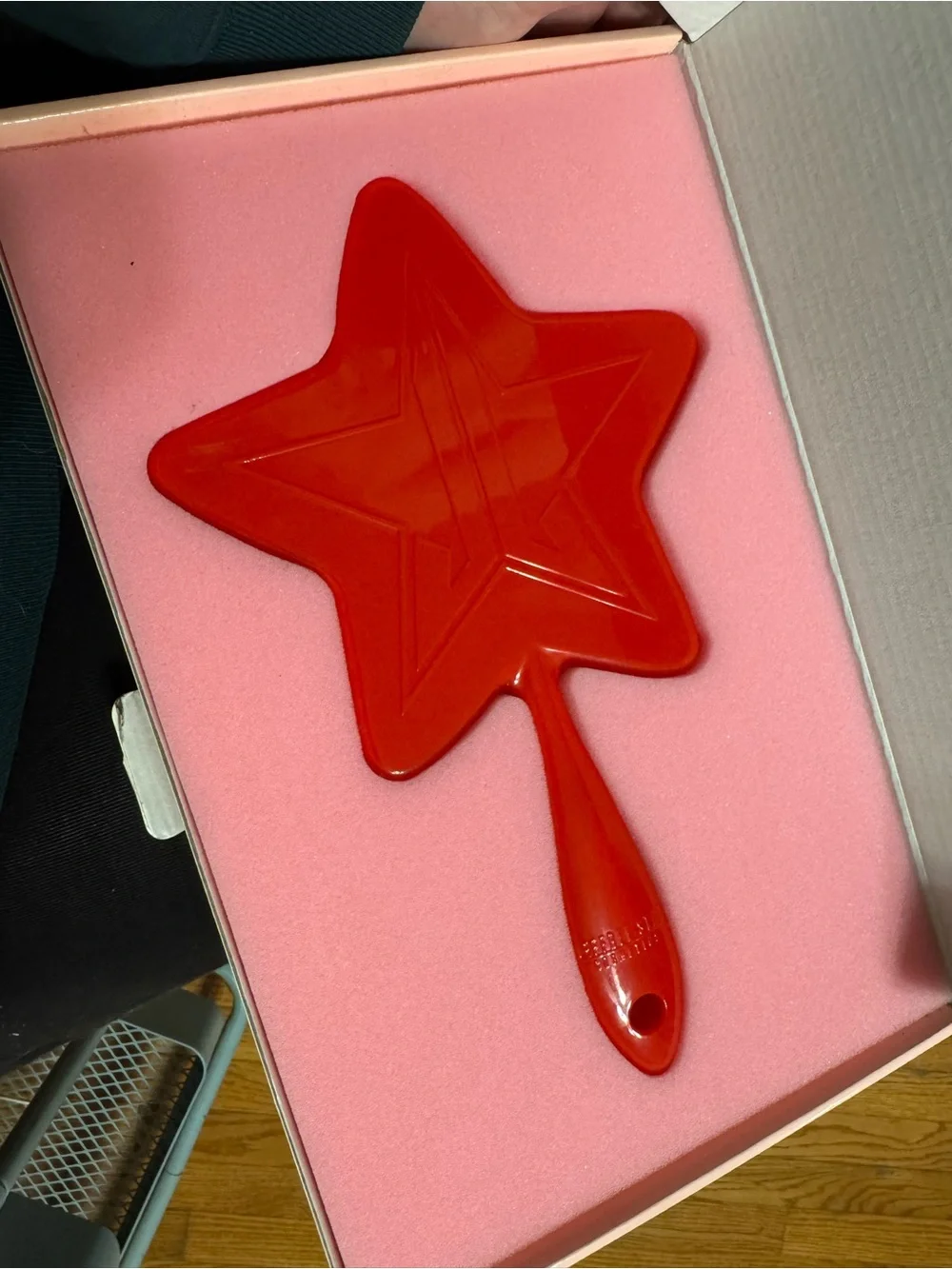 Red Jeffree Star Hand Mirror